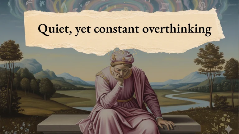 Quite, yet constant overthinking